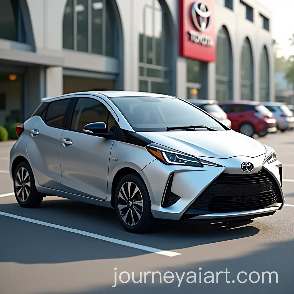 Black-2019-Toyota-Aqua-Hybrid-Hatchback-Parked-in-Urban-Setting
