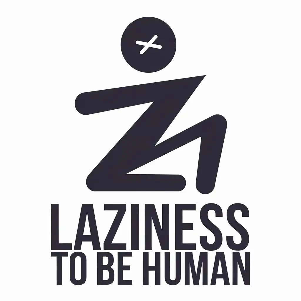 LOGO-Design-for-Laziness-to-be-Human-Rock-Band-Emblem-with-Moderate-Energy-and-Clear-Background