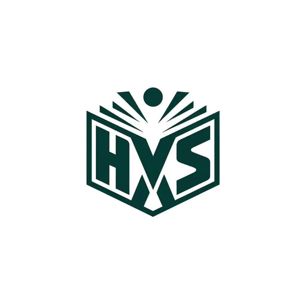 a vector logo design,with the text "hxs", main symbol:book contains,Moderate,clear background