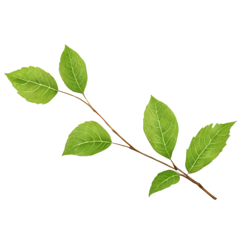 Explore-the-Beauty-of-a-PNG-Image-Featuring-a-Branch-with-Leaves