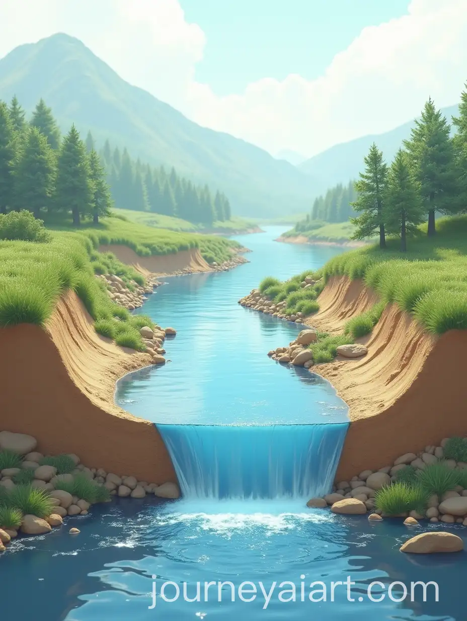 CrossSection-of-Floodplain-with-Stream-and-Terrace-Formation