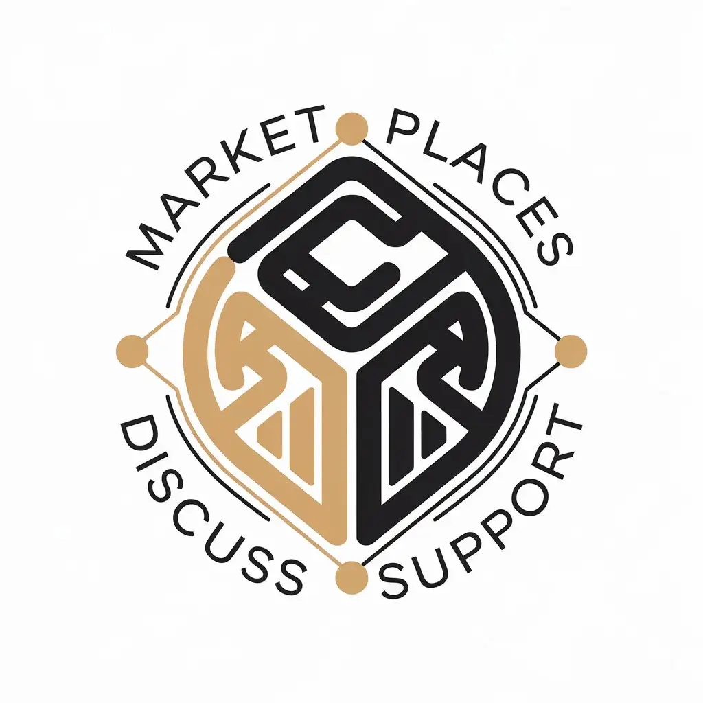 LOGO Design for MarketplacesDiscussSupport Vector Design with Etsy eBay Ballwool and Marketplaces Theme for Finance Industry