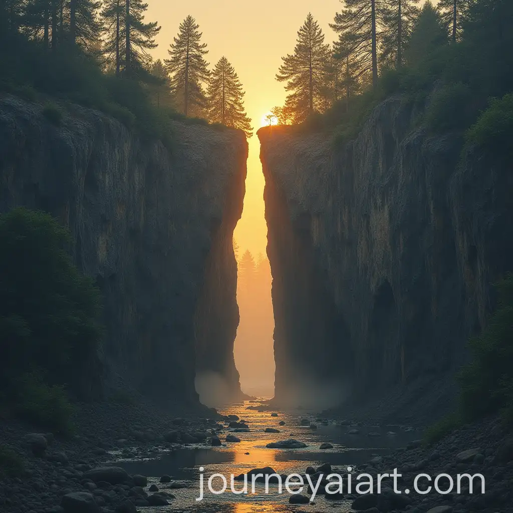 Top-View-of-a-Broken-Bridge-in-Emptiness