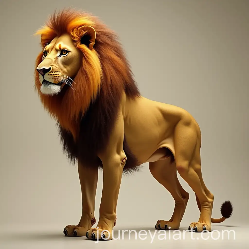 Very-Skinny-Lion-in-a-Natural-Habitat