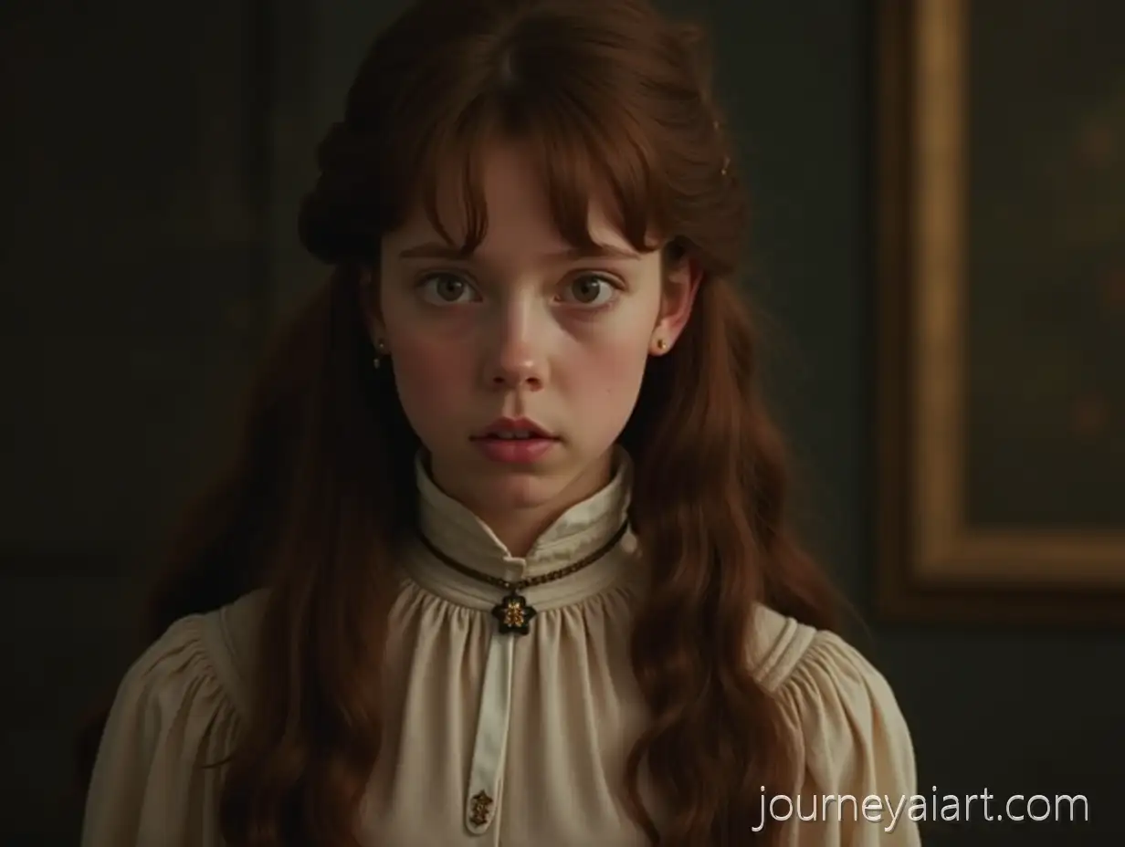 19th-Century-Style-Girl-with-Long-Brown-Hair-Inspired-by-The-Case-Study-of-Vanitas