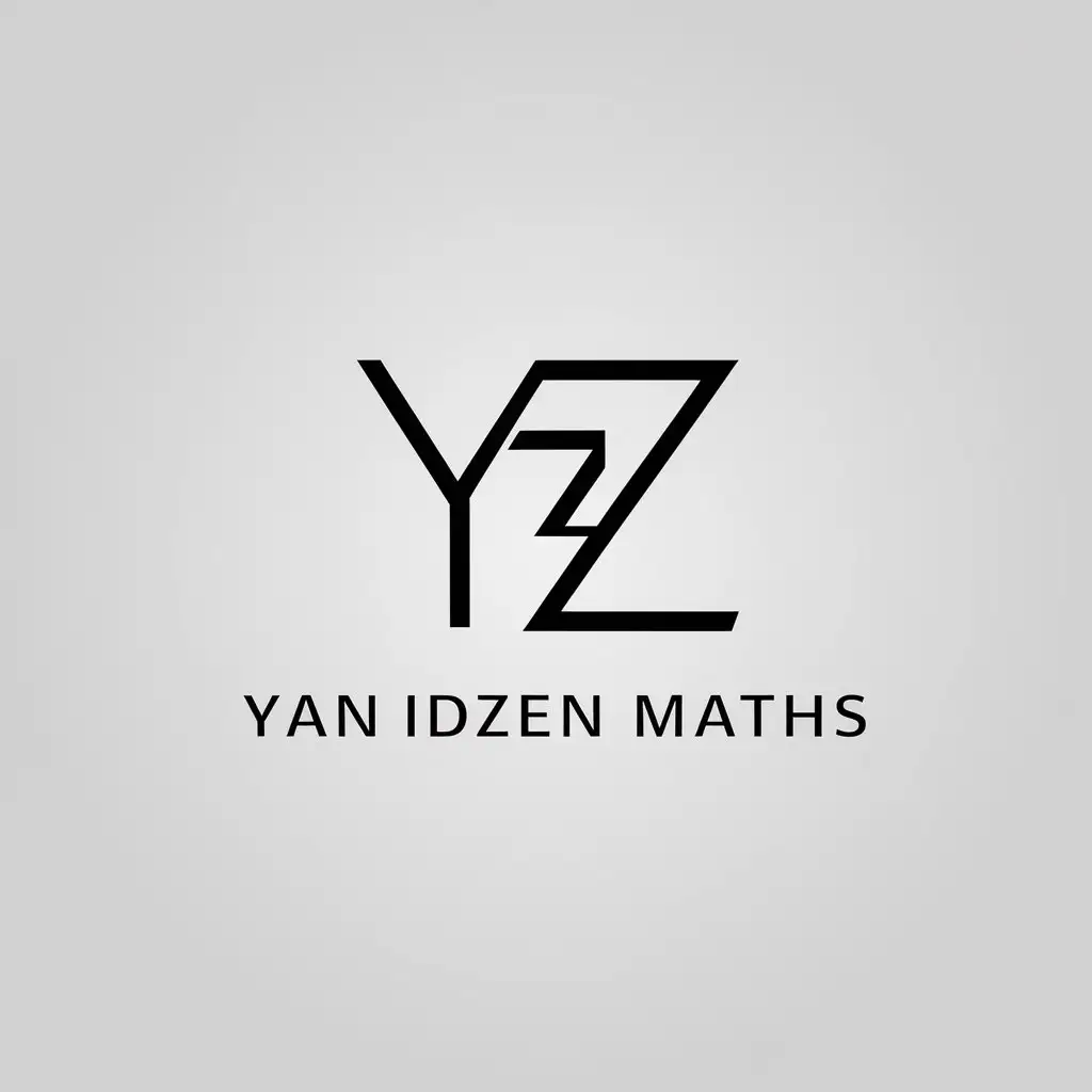 LOGO-Design-For-Yanidzen-Maths-Minimalistic-Symbol-YZ-in-Education-Industry