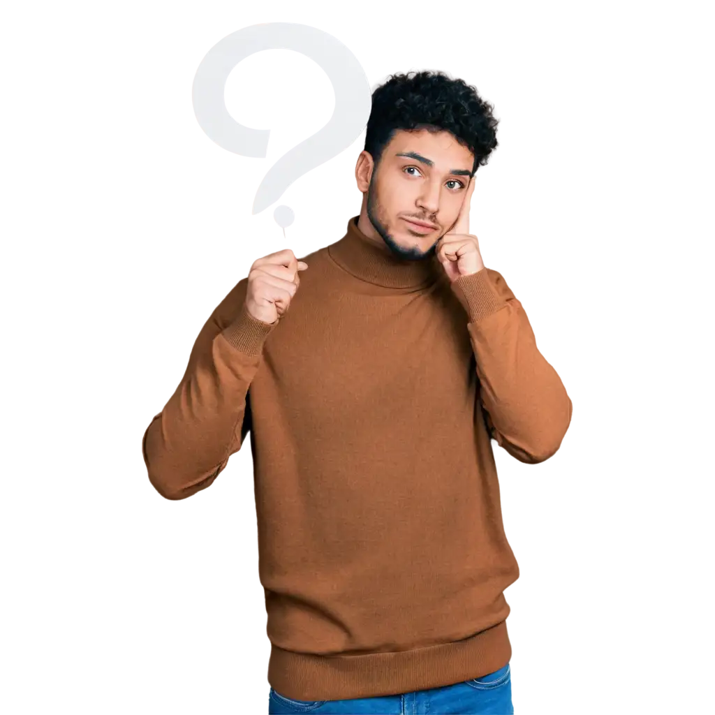 Thoughtful-Man-with-Question-Mark-PNG-Image-for-Creative-Exploration