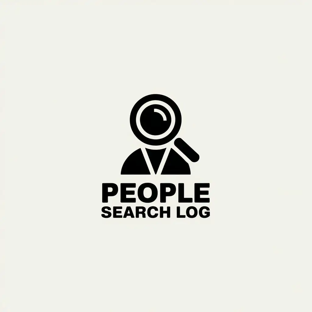 LOGO Design for People Search Log Minimalistic Style with Nonprofit Industry Appeal