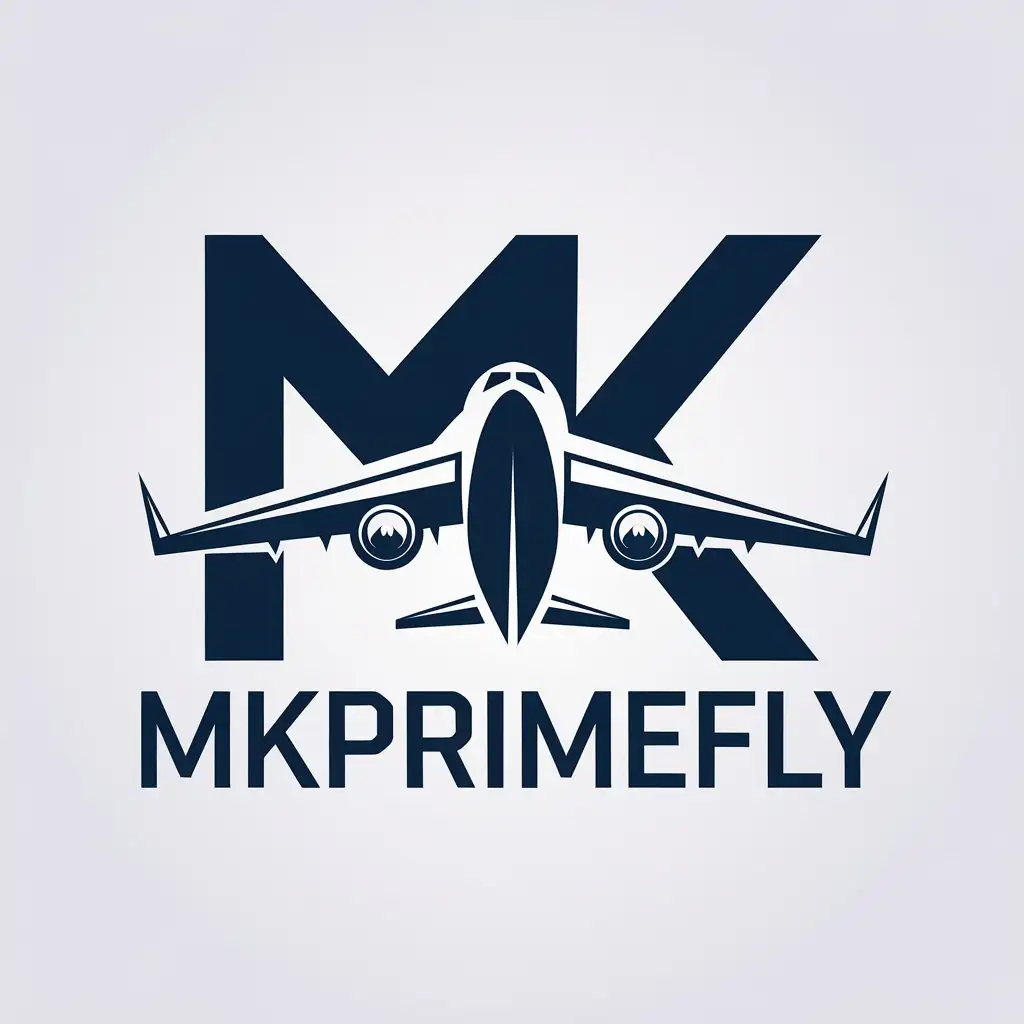 LOGO-Design-For-MKPrimeFly-Modern-Airplane-Symbol-on-Clear-Background