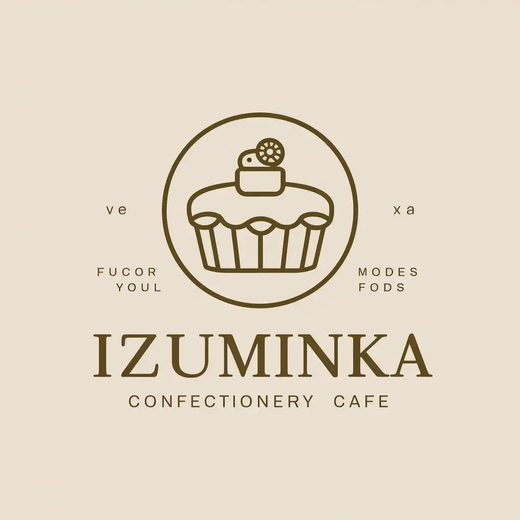 LOGO-Design-For-Izuminka-Elegant-Cake-Symbol-for-Confectionery-Cafe