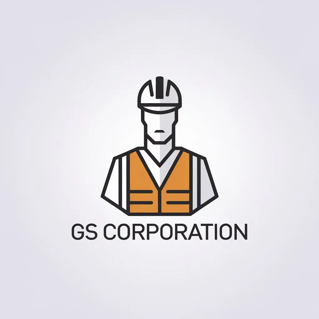 LOGO-Design-For-GS-CORPORATION-Minimalistic-Vector-Logo-with-Warehouse-Worker-Theme