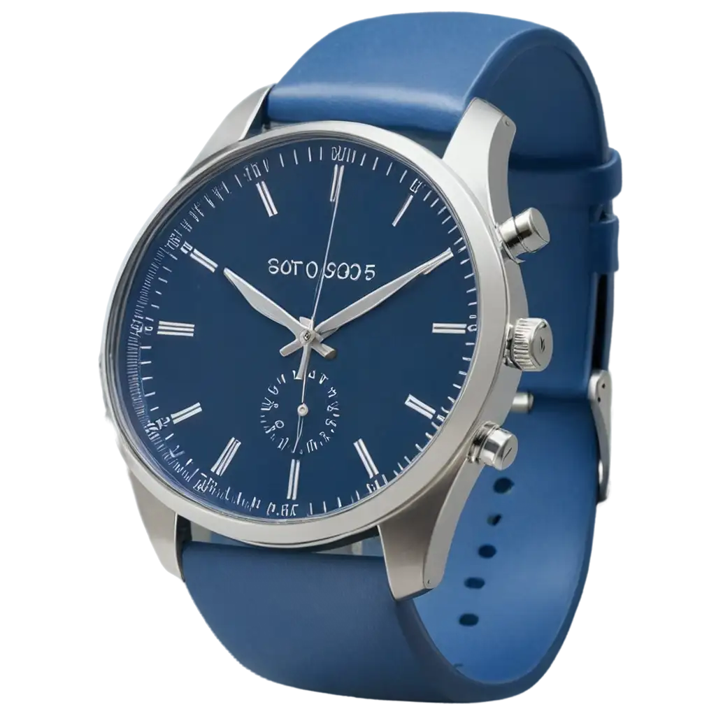 Blue-Wrist-Watches-Tilted-at-45-Degrees-PNG-Image-for-Clear-HighQuality-Representation