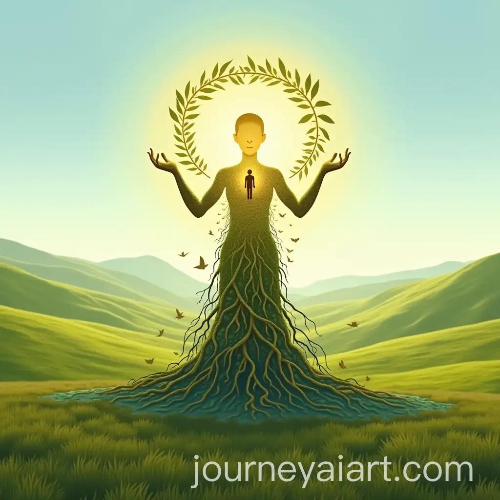 Majestic-Mother-Earth-Embracing-Nature-and-Humanity-in-a-Serene-Landscape