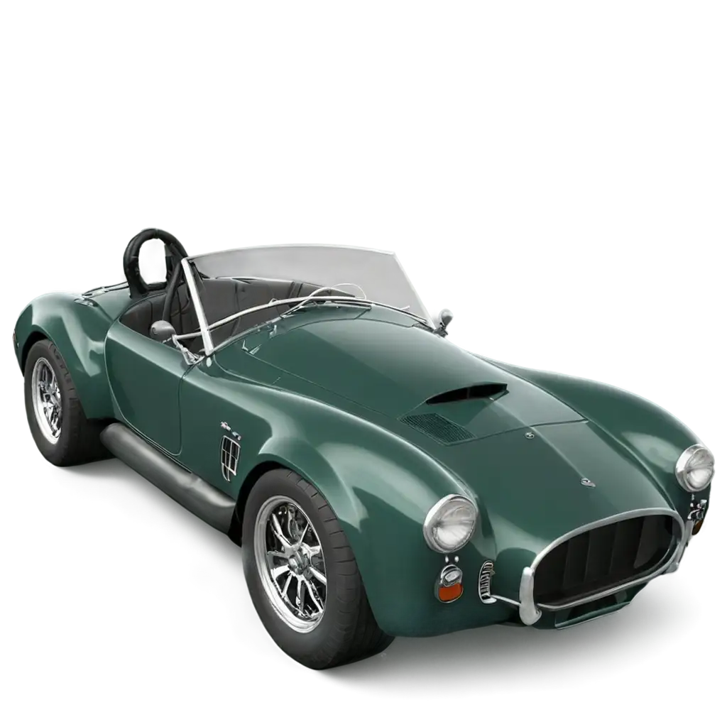 shelby cobra 427 dark green realistic car