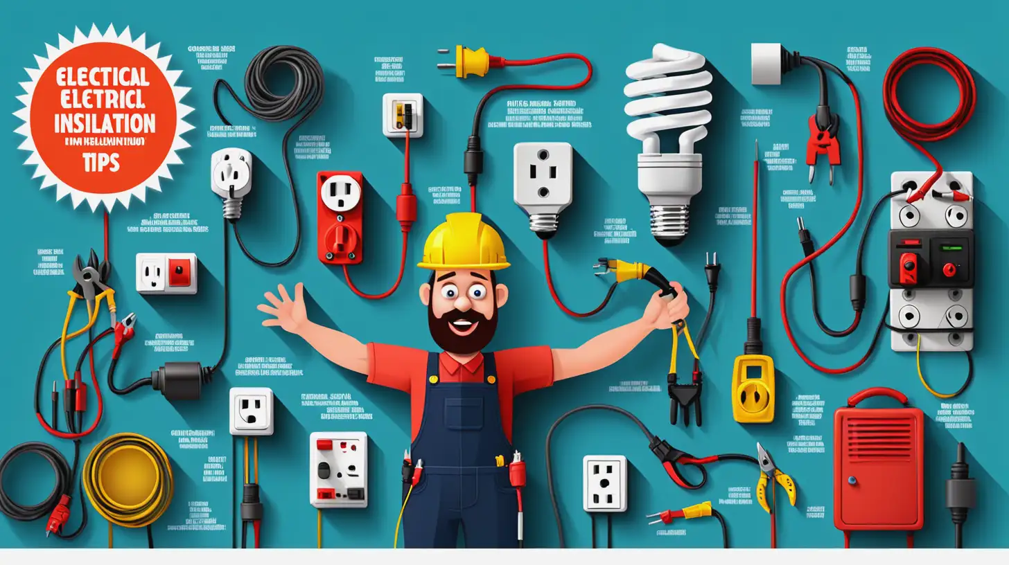 Creative and Humorous Banner for Electrical Installation Tips and Global Curiosities