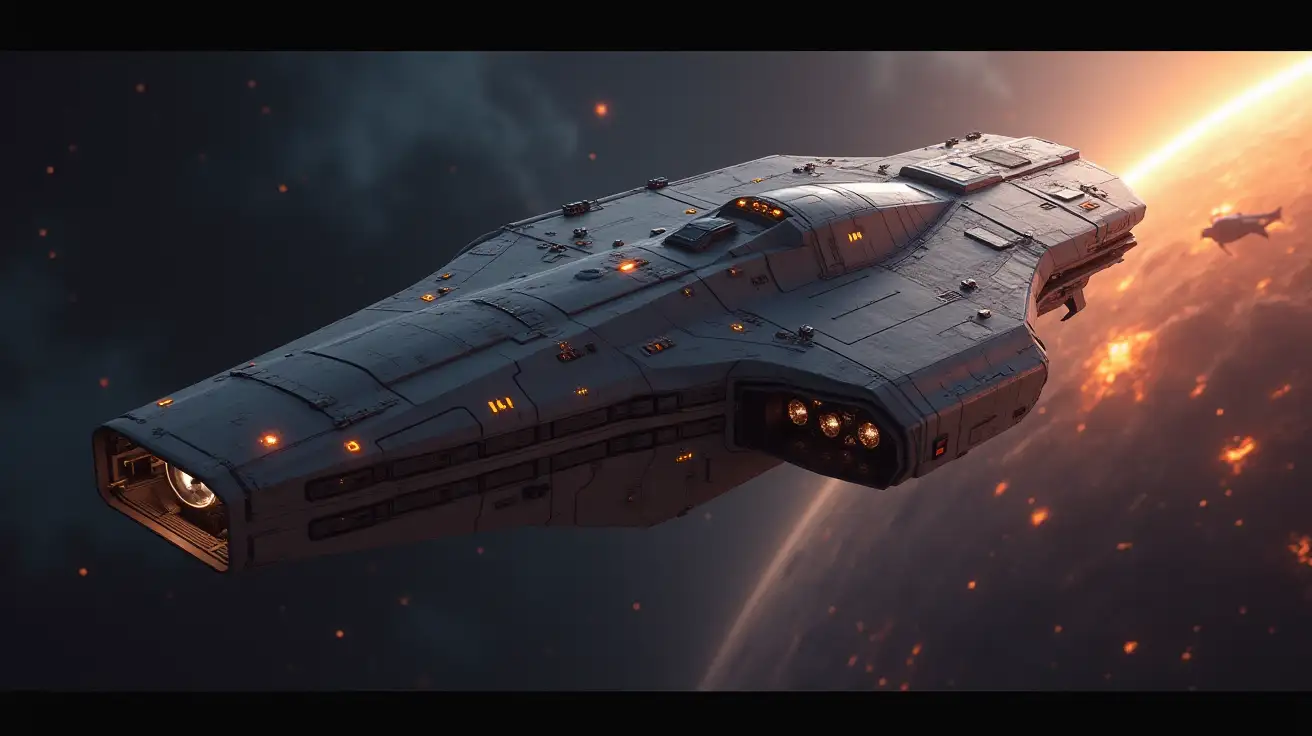 space ship science fiction cinematic