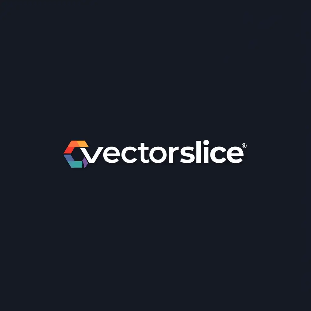 create a logo for an IT consulting company called vectorslice. the name of the company should be all in lowercase. Keep it simple yet impressive.