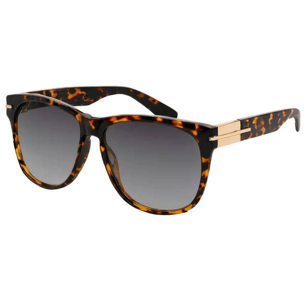 UltraLuxurious-Tortoiseshell-Sunglasses-PNG-with-Gold-Detailing-and-Gradient-Lenses-Full-HD-Quality