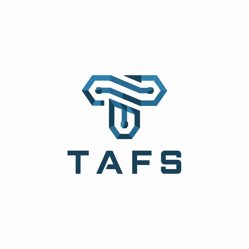 LOGO Design for TAFS Financial Technology with Letter T Symbol in Vector Style