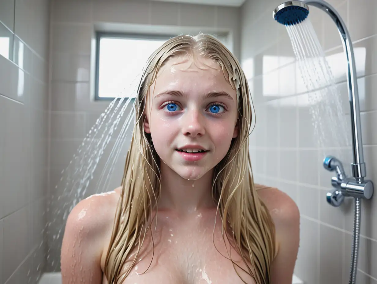 16YearOld-Blonde-Woman-with-Blue-Eyes-Taking-a-Shower-in-a-Modern-Bathroom