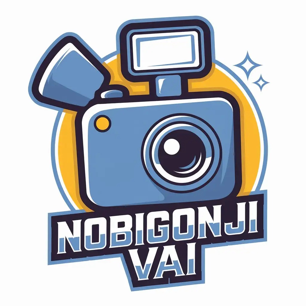 LOGO Design for Nobigonji Vai Vector Logo with Vlog and Entertainment Theme in Blue