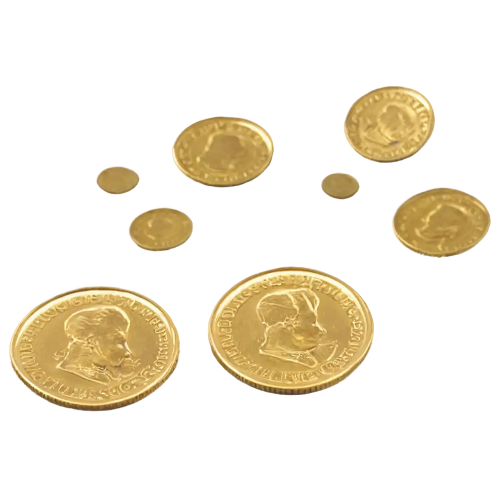 3-Gold-Coins-in-Darkness-PNG-HighQuality-Image-for-Graphic-Design-and-Visual-Projects