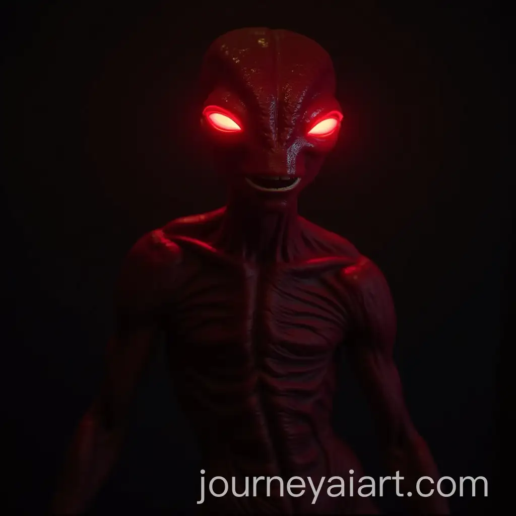 Amateur-Wildlife-Photo-of-Red-AlienLike-Creature-in-the-Night