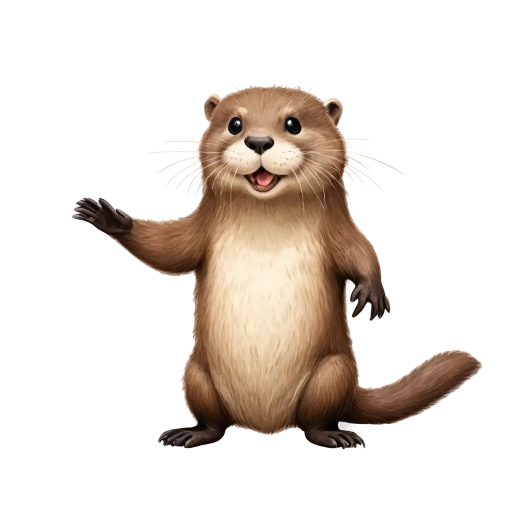 Delightful-Happy-Otter-PNG-Illustration-for-Childrens-Art-and-Education