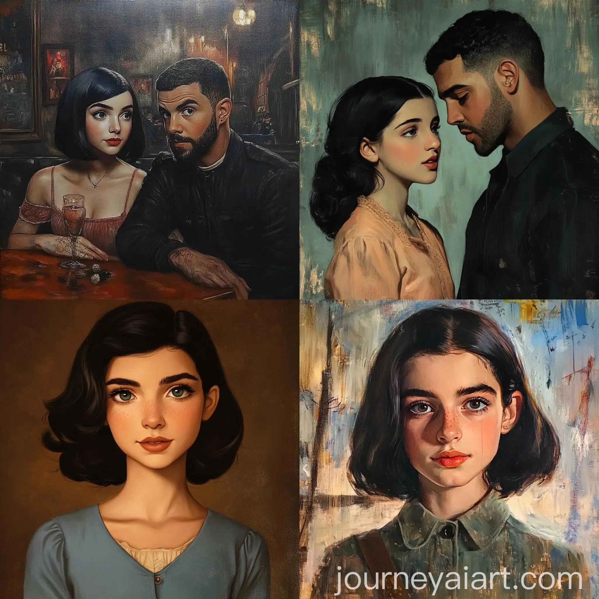 Anne-Frank-Meeting-Drake-Artwork-Historical-Encounter-in-a-Modern-Style