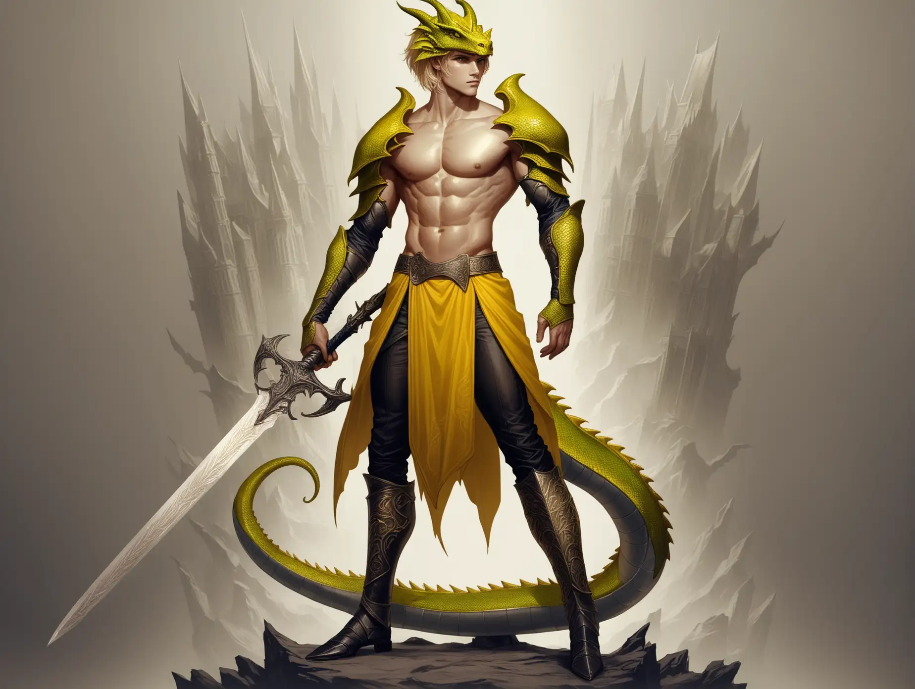 Muscular-Warrior-in-Dragon-Helmet-with-Sword