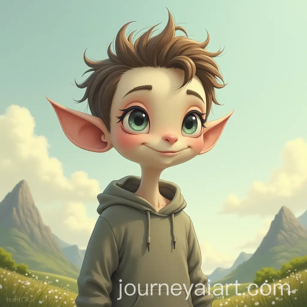 Dreamy-Landscape-with-a-Stylish-Creature-in-a-Sweatshirt