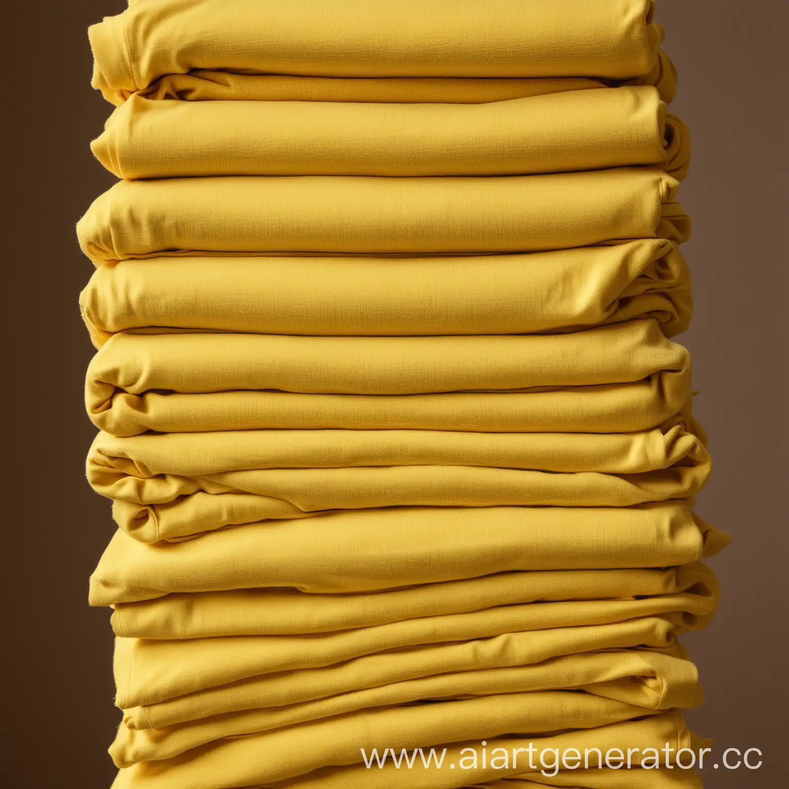 Stack-of-Yellow-TShirts-on-Display-in-a-Retail-Store