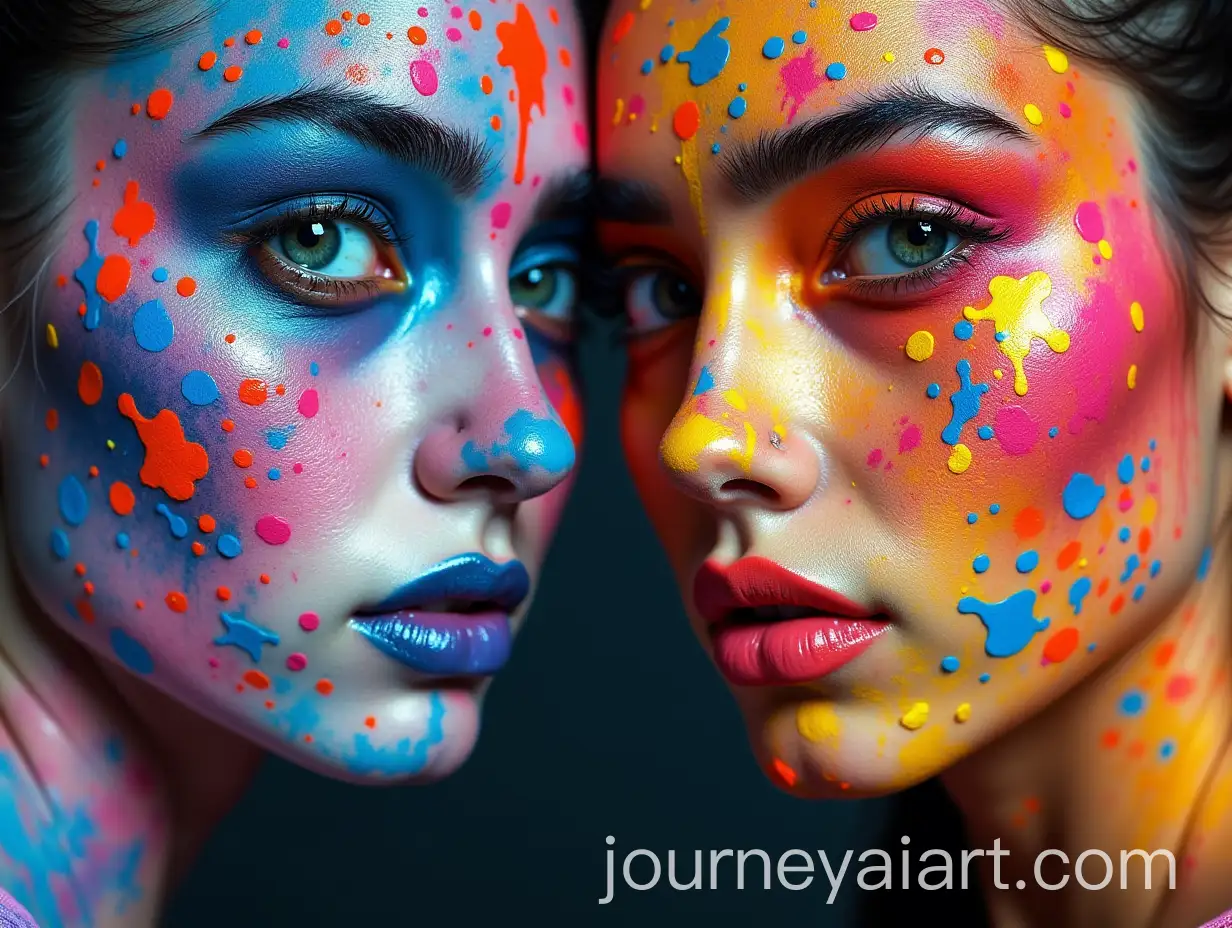 Psychedelic-Painted-Faces-Inspired-by-Tokyo-Art-Style