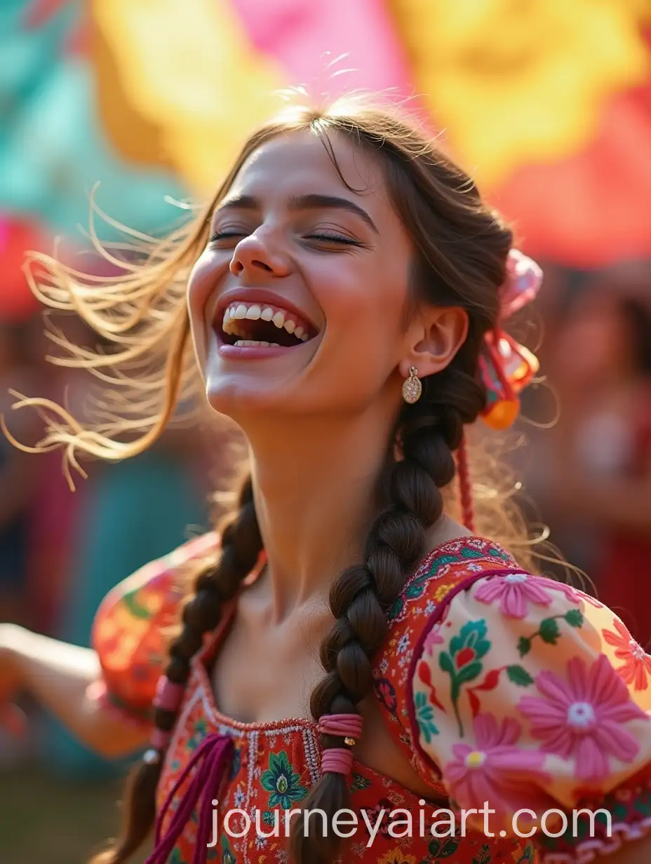 AI-Image-Prompt-ExpansionYoung-Woman-Twirling-in-Eclectic-Folk-Costume-at-Festival