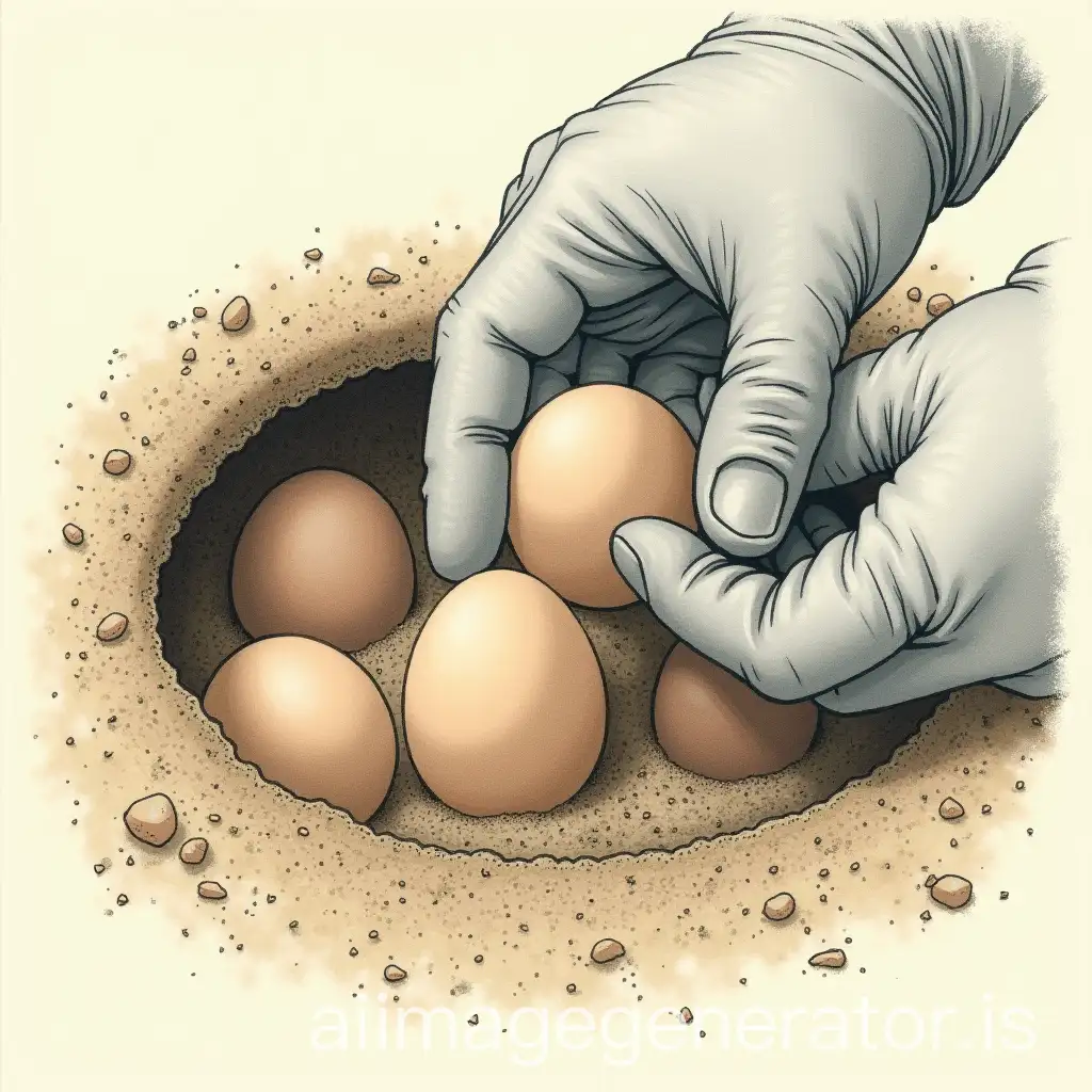 CloseUp-of-Gloved-Hands-Gently-Handling-Eggs-in-a-Nest