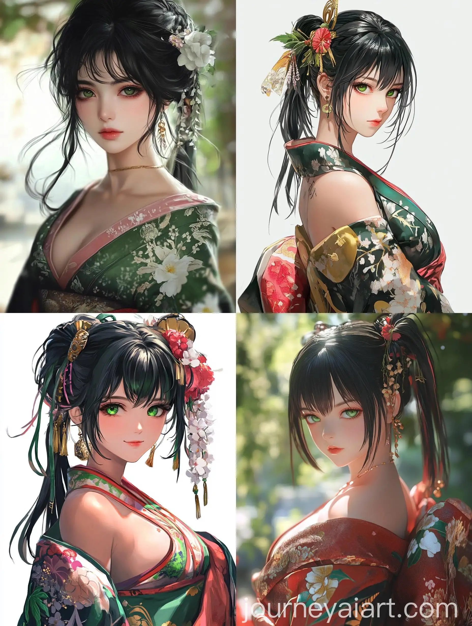 Luxurious-Japanese-Kabuki-Kimono-Portrait-of-a-Young-Lady