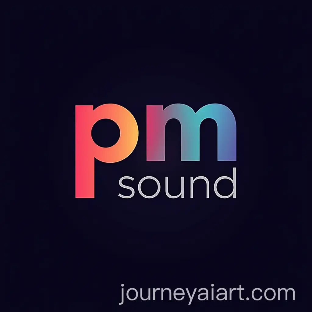 Logo-Design-for-PM-Brand-with-Hybrid-Sound-and-Bold-Colorful-Elements