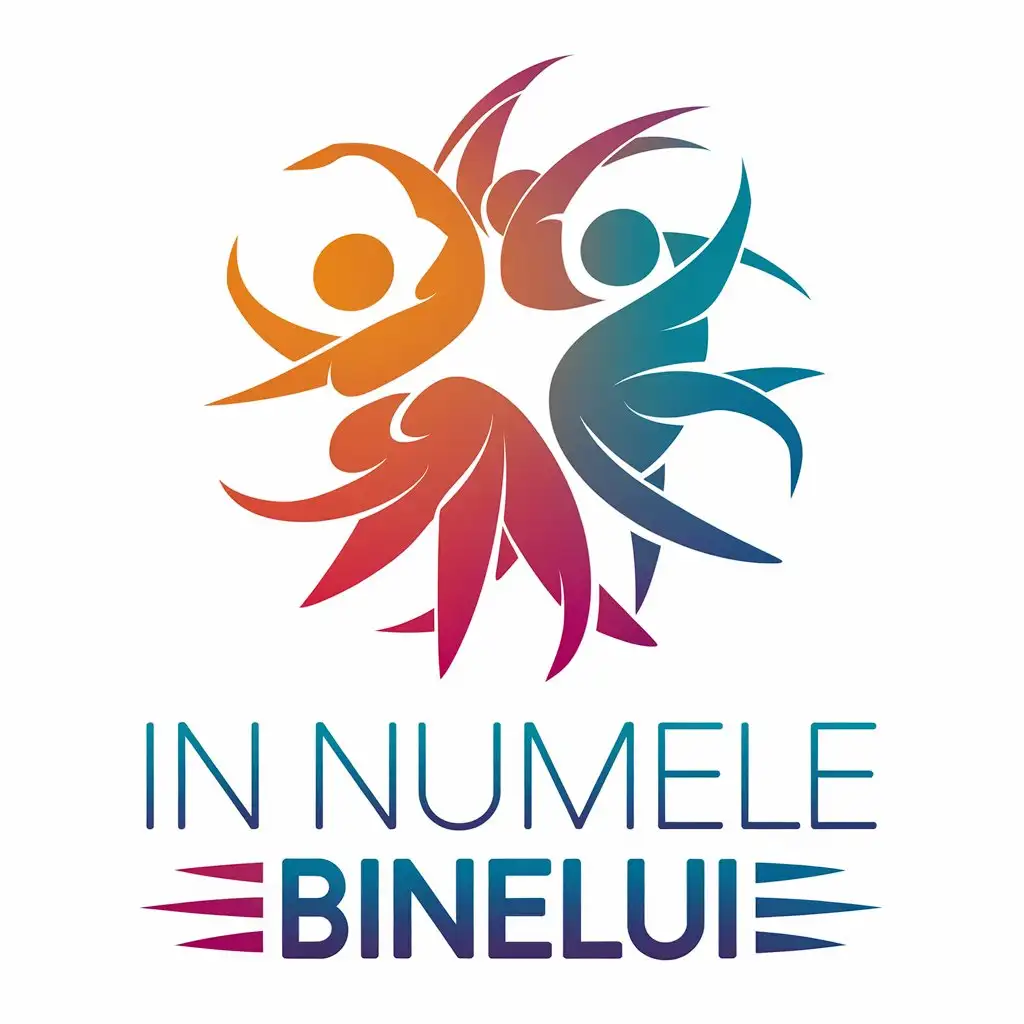 LOGO Design for In Numele Binelui Dancers Hope in Yellow Red and Turquoise for Nonprofit Industry