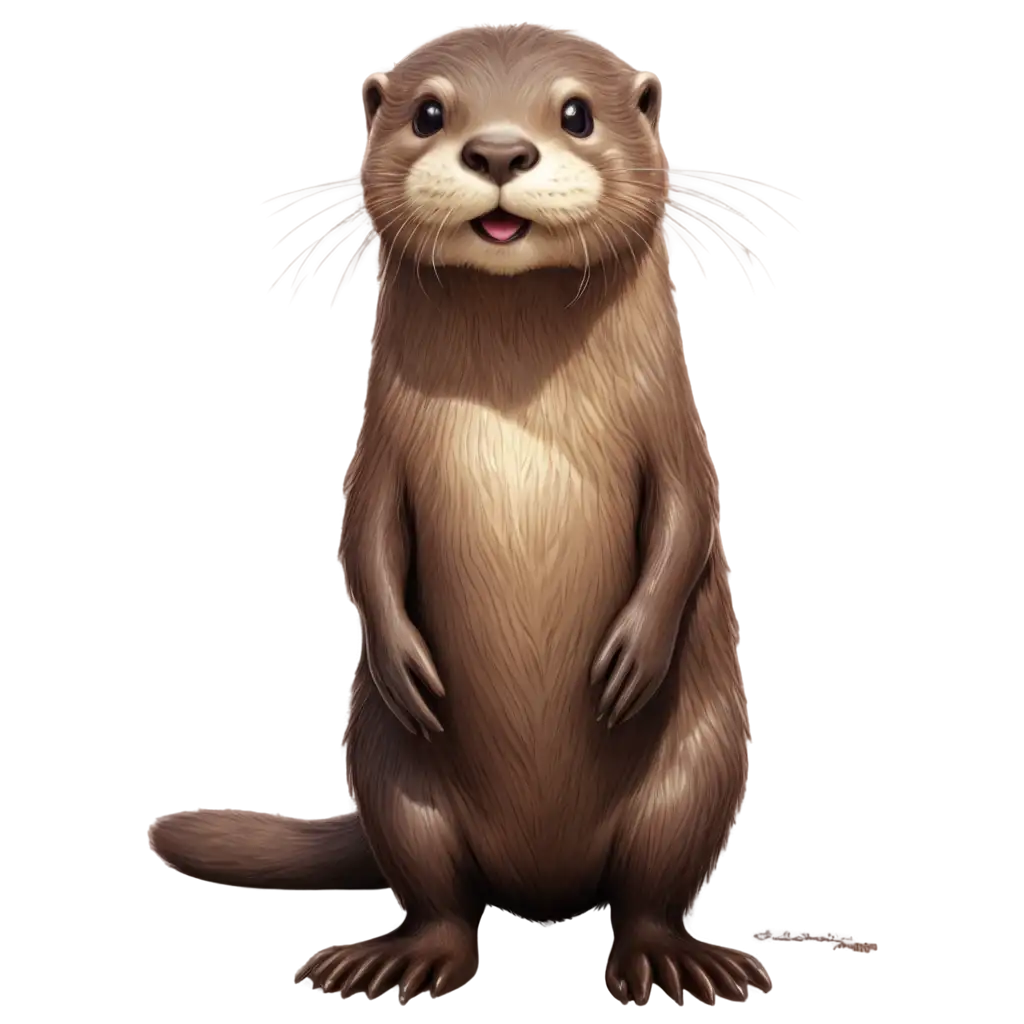 Cute-Otter-Cartoon-Character-PNG-Image-for-Creative-Projects