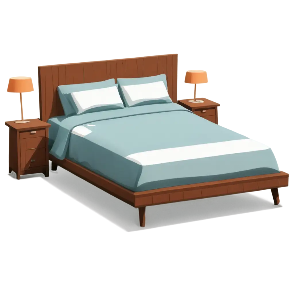 Bed-Cartoon-PNG-for-Sleeping-Perfectly-Crafted-for-HighQuality-Illustrations