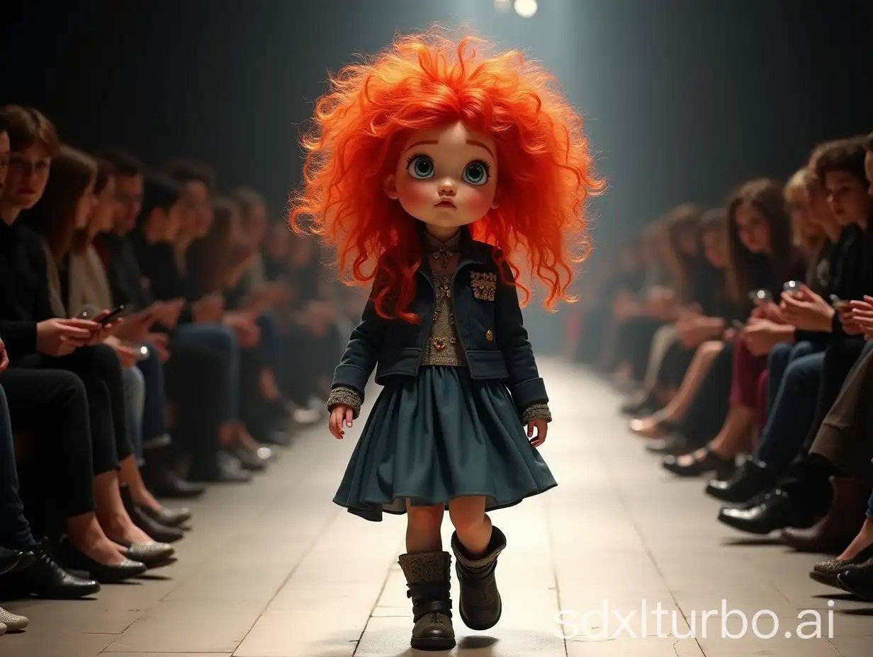 Baby-Princess-Merida-Walking-the-Paris-Collection-Runway