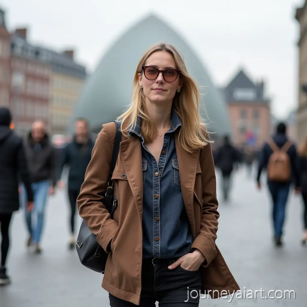 Confident-Female-Professor-Walking-in-Hamburg-with-ElAI-Image-Prompt-Expansionbphilharmonie-in-the-Background