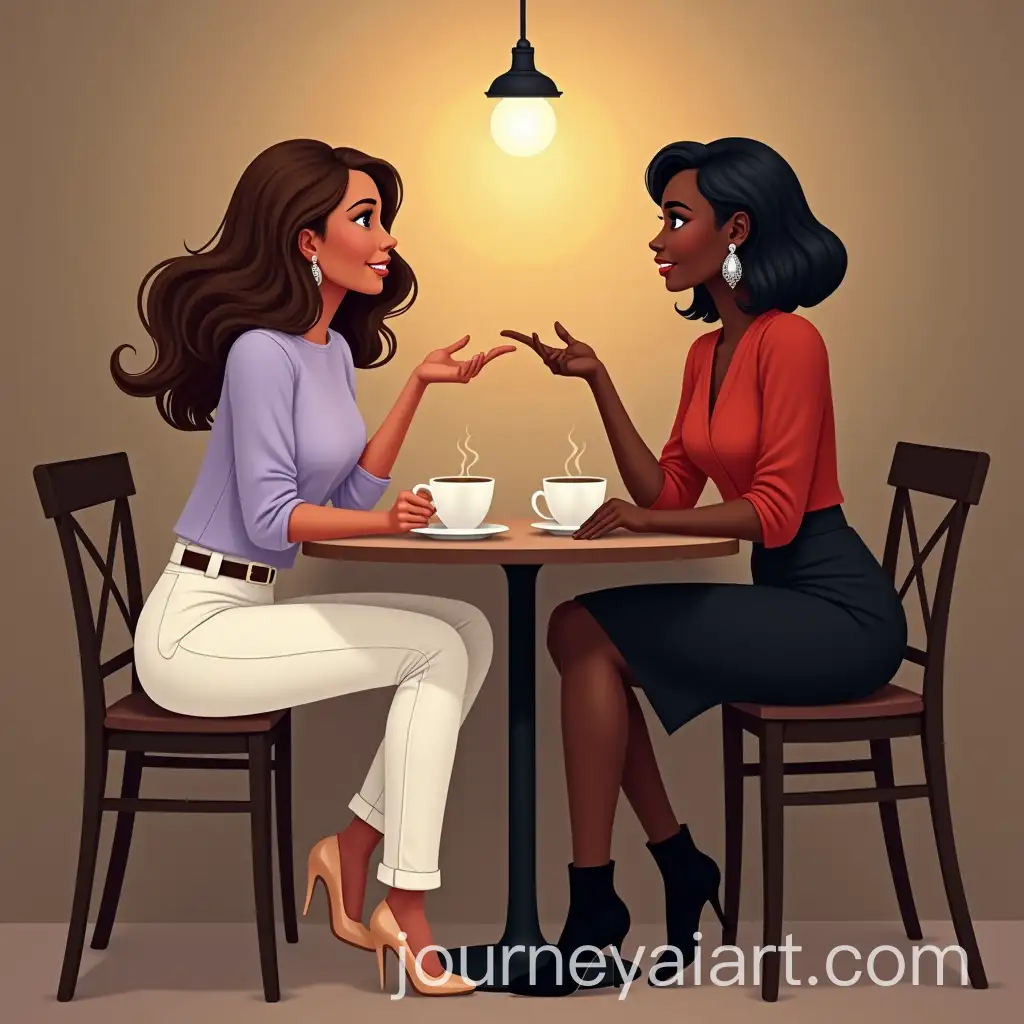 Two-Women-Enjoying-a-Meaningful-Conversation-in-a-Cozy-Caf