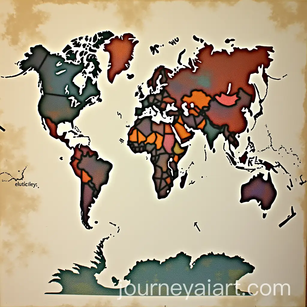 Asian-Banknotes-Collection-with-Continent-Map