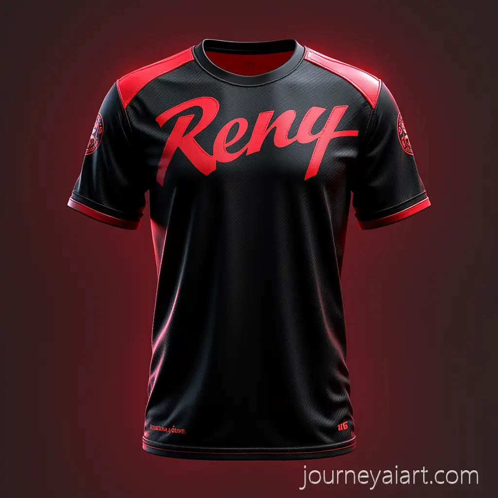 Futuristic-Cyberpunk-Streetwear-Esports-Jersey-with-Neon-Crimson-and-Black-Palette