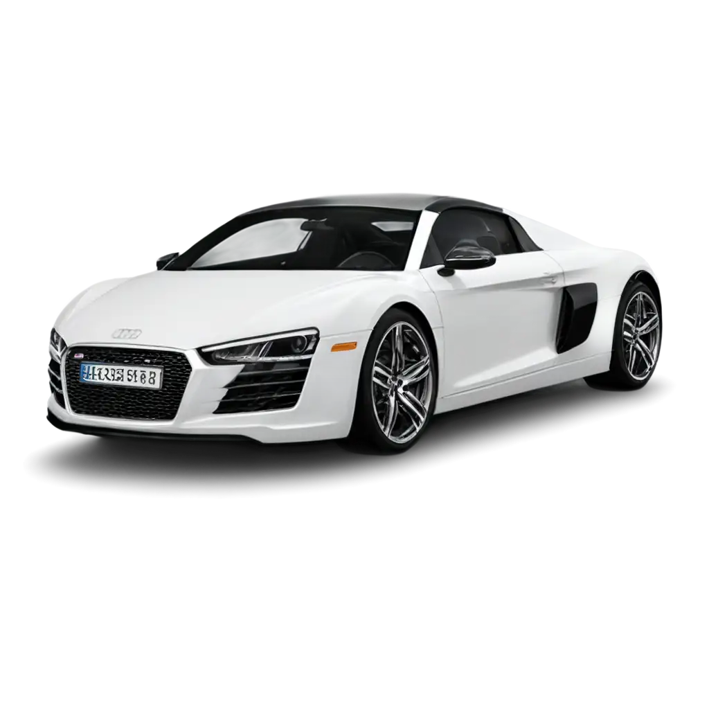 HighQuality-PNG-Image-of-a-White-Audi-R8-Car-Enhancing-Clarity-and-Detail