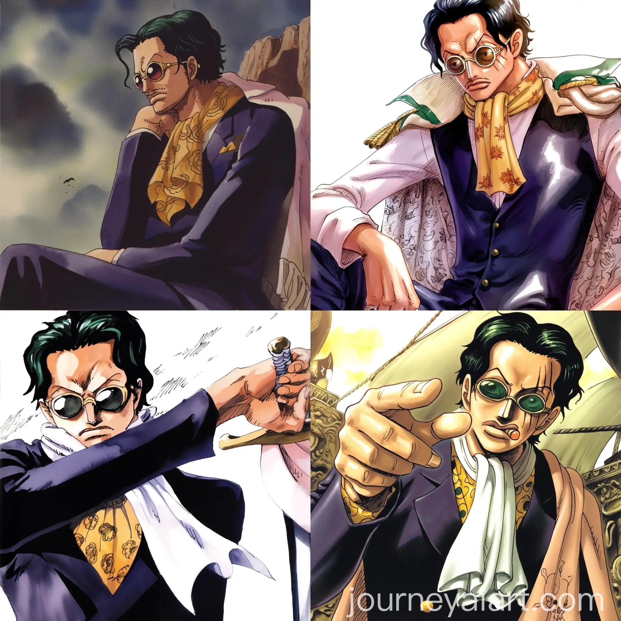 Watercolor-Pirate-Character-from-Manga-One-Piece