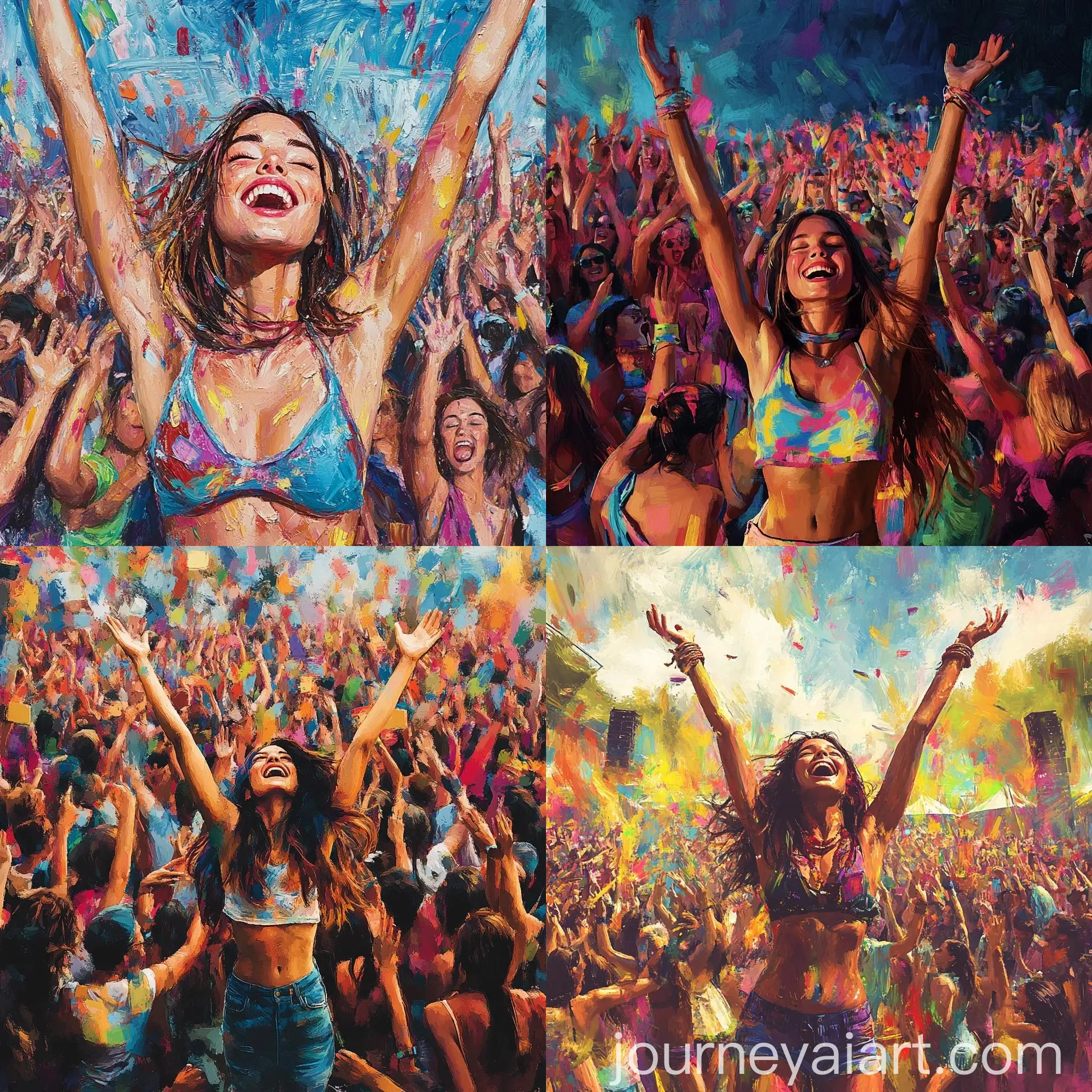 Vibrant-Girl-in-Colorful-Party-Crowd