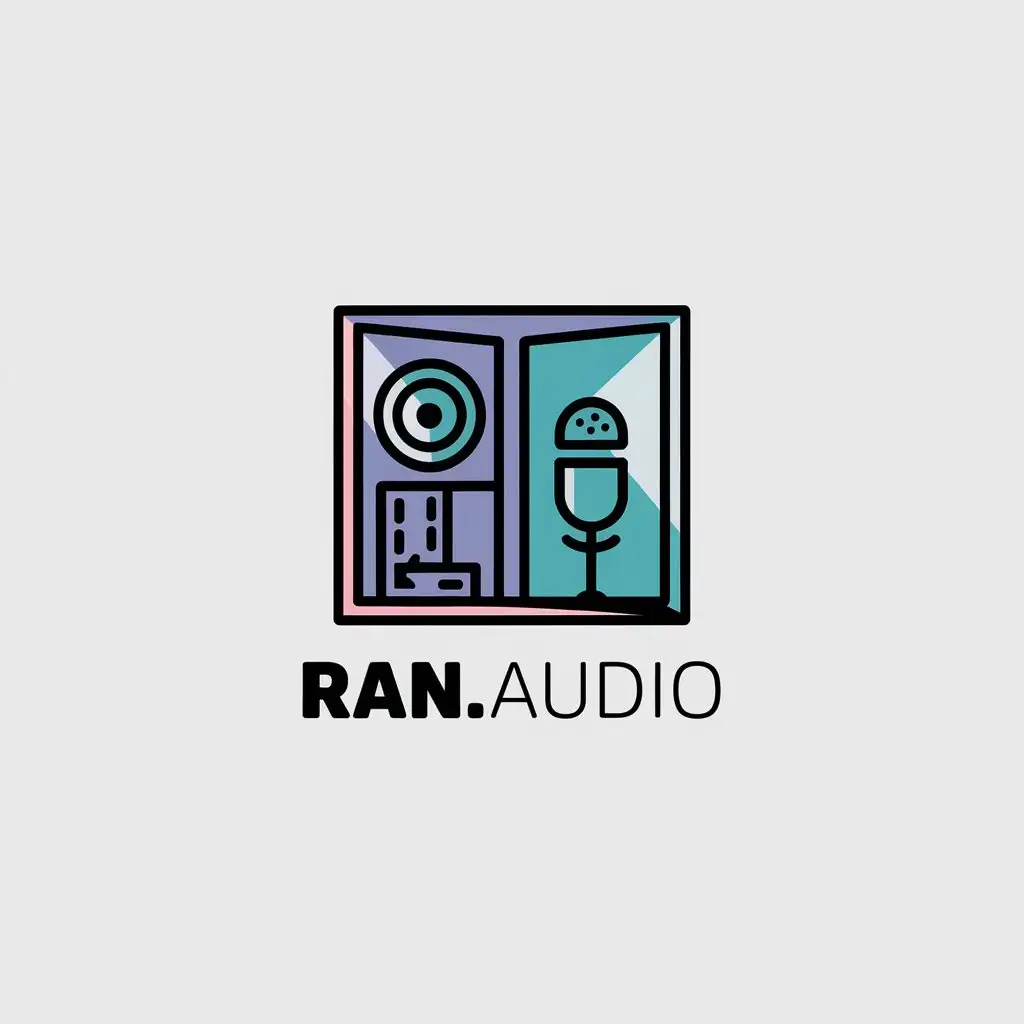 LOGO-Design-for-RANaudio-Vector-Design-with-Room-and-Music-Theme