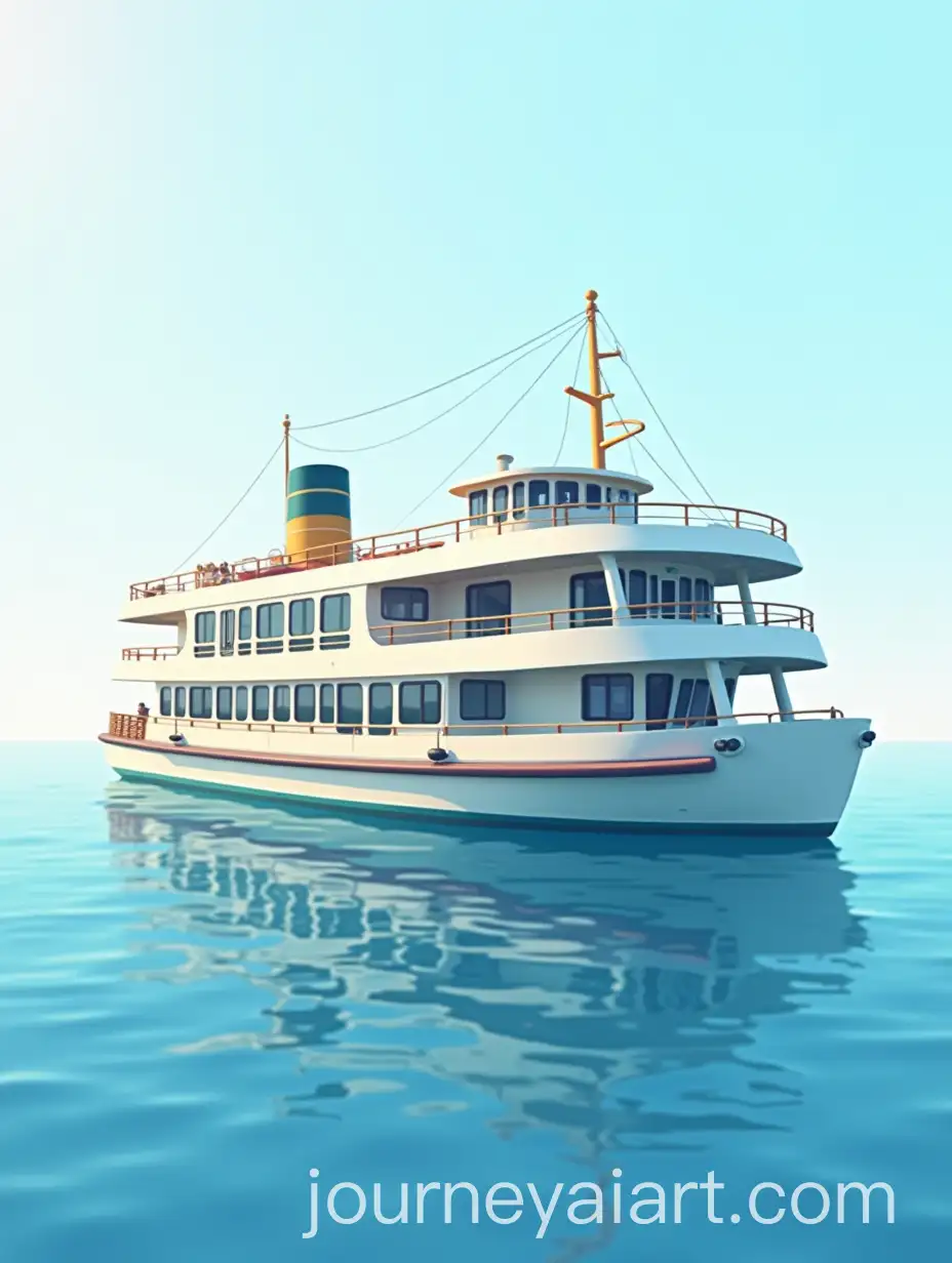 Classic-Double-Decker-Ferry-Boat-Sailing-in-the-Mediterranean-Sea